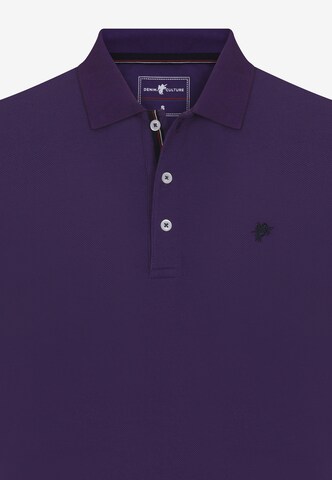 DENIM CULTURE Majica 'LEO' | vijolična barva