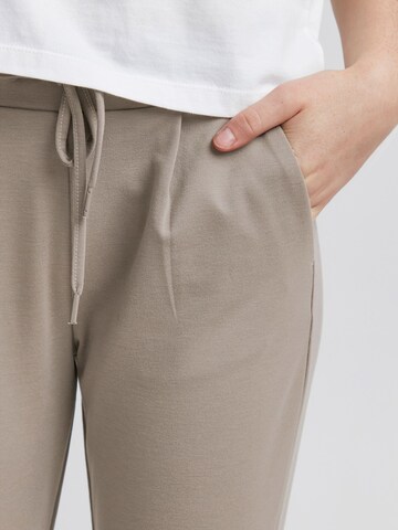 ICHI Slim fit Pants 'KATE' in Grey