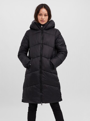VERO MODA Zimní kabát 'Uppsala' – černá: přední strana