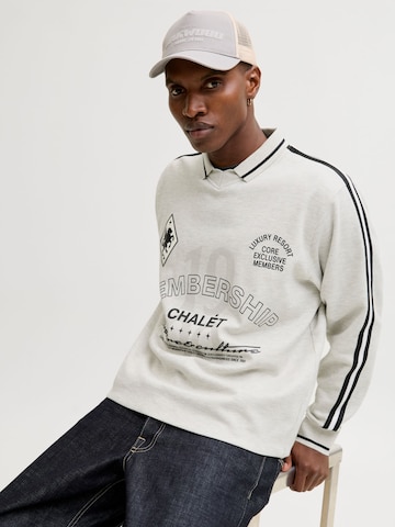 Sweat-shirt JACK & JONES en blanc
