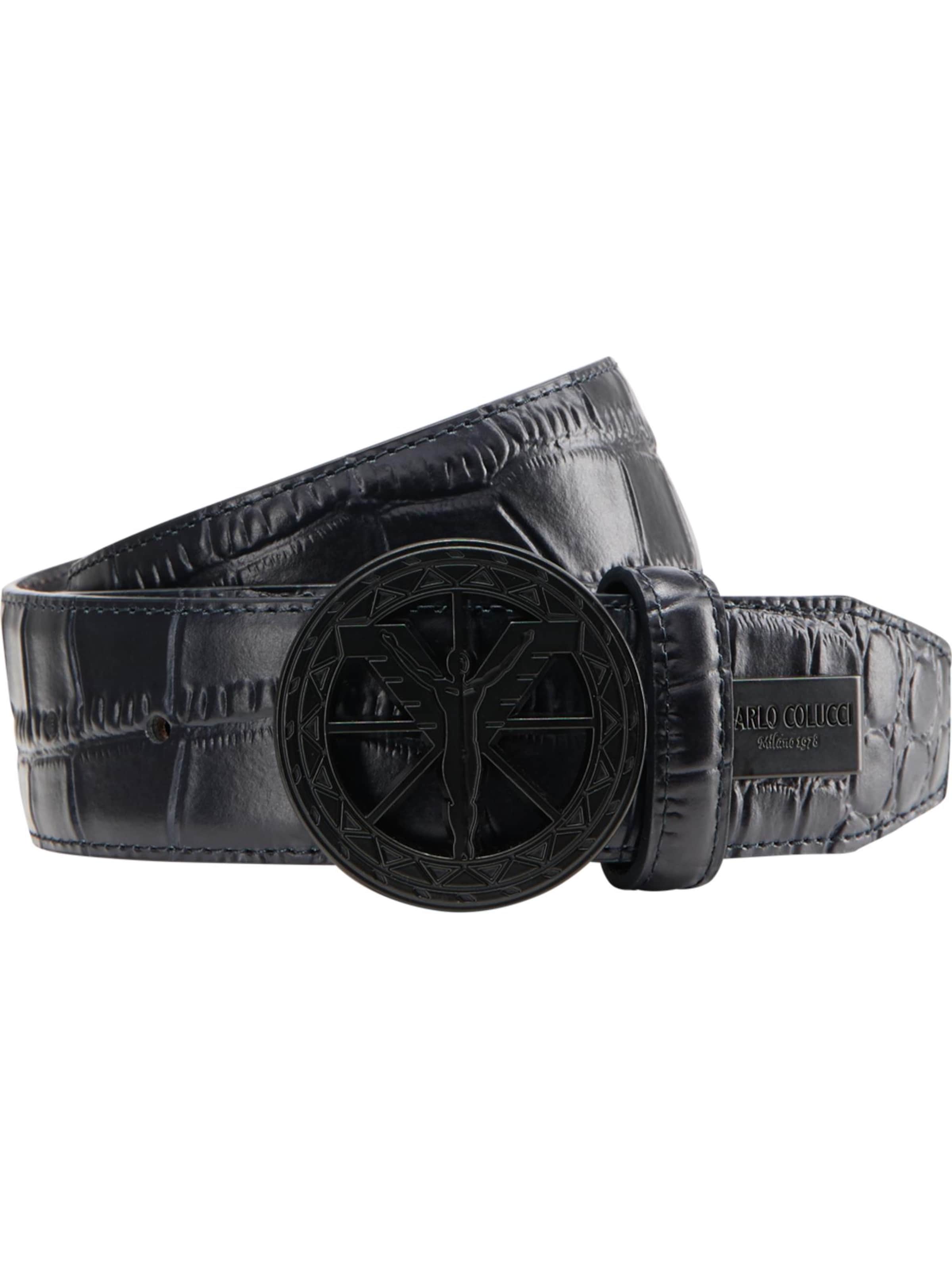 Carlo Colucci Belt 'Cogno' in Blue: front