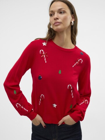 VERO MODA Pullover 'Jolly' i rød