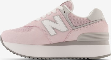 Baskets basses '574' new balance en rose