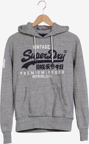 Superdry Sweatshirt & Zip-Up Hoodie in M in Grey: front