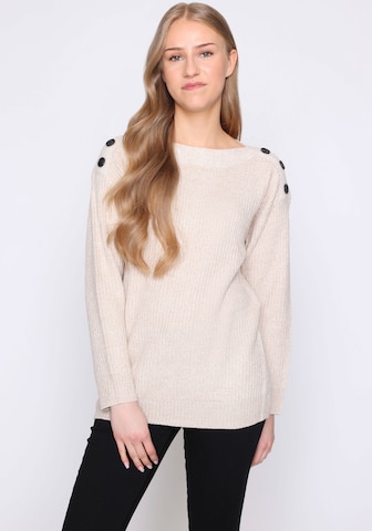 Hailys Sweater in Beige: front