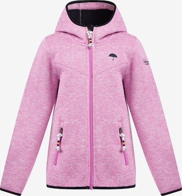 Schmuddelwedda Fleece Jacket in Pink: front