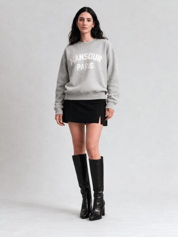 Pullover 'Paris College Sweater Heather Grey' di Mansour in grigio: frontale