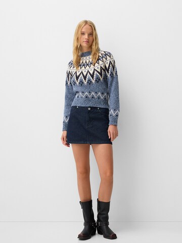 Bershka Svetr – modrá