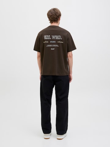 JACK & JONES Shirt 'JJEURBAN EDGE STUDIO' in Brown: front