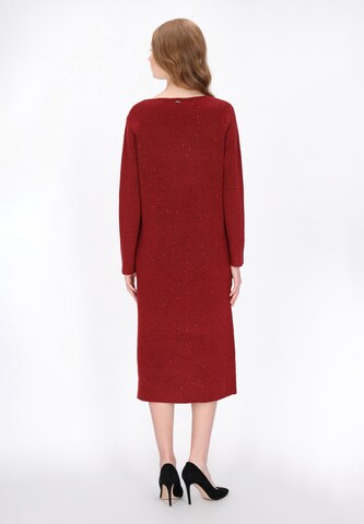 Robes en maille DreiMaster Klassik en rouge