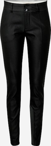 MOS MOSH Slim fit Trousers in Black: front