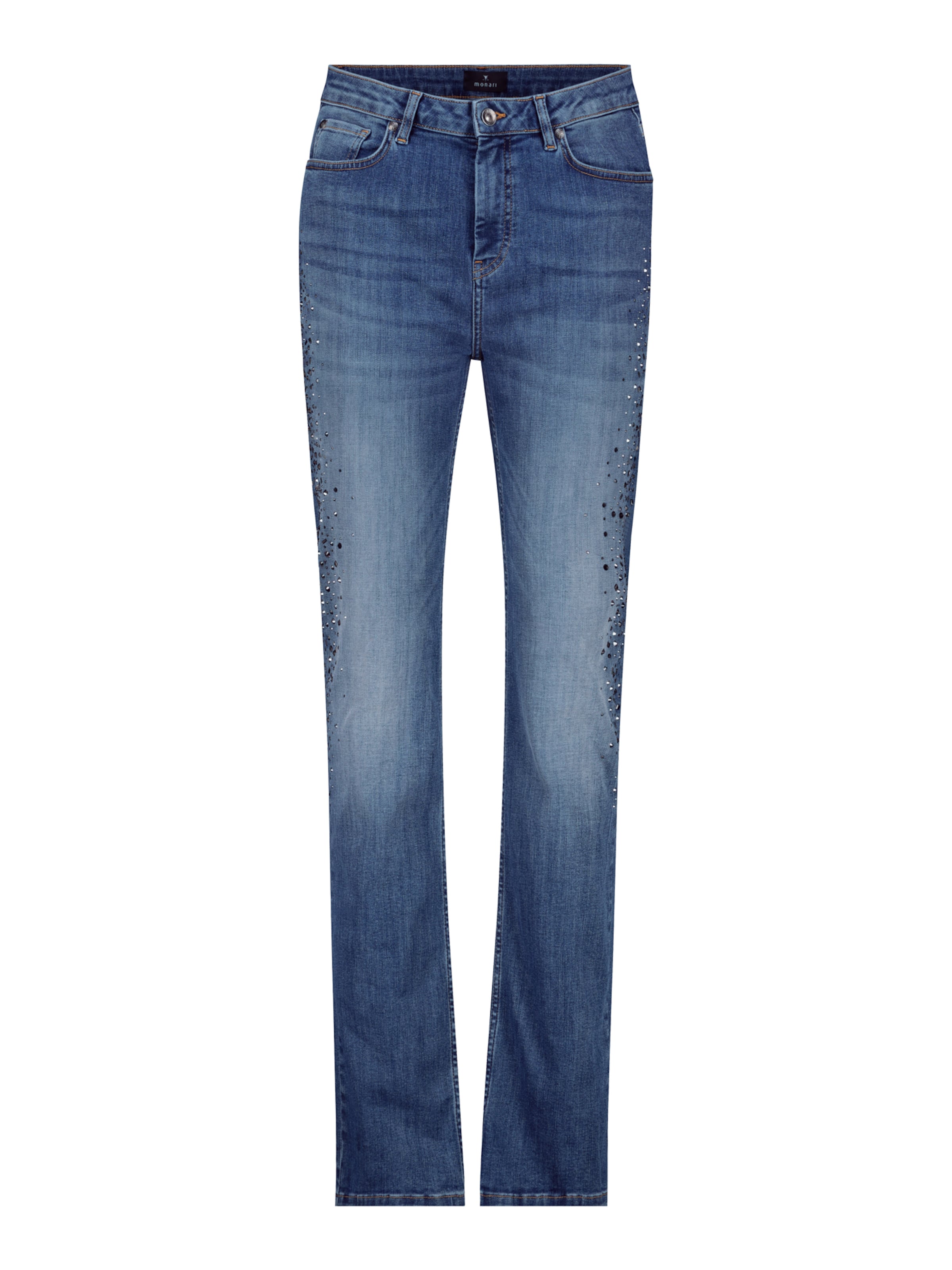 monari Slimfit Džíny – modrá: přední strana