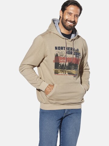 Jan Vanderstorm Sweatshirt 'Oskarvik' in Beige: front