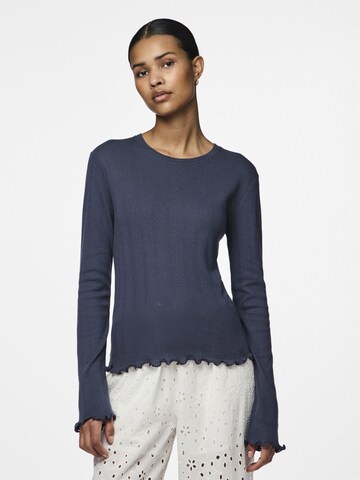 PIECES Shirt in Blue: front