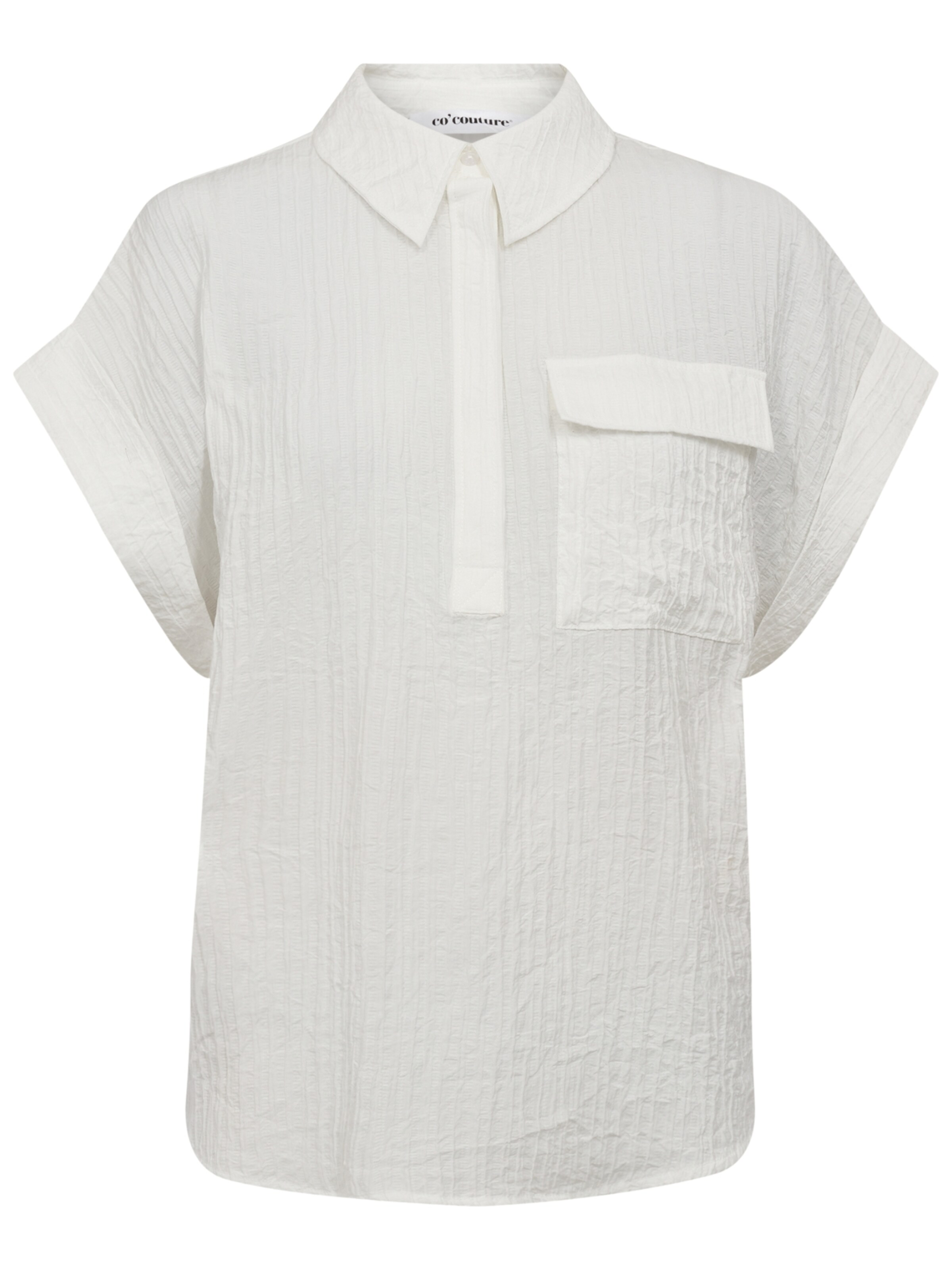 co'couture Blouse 'AlisaCC' in Wit: voorkant