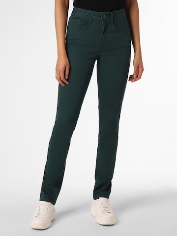 Coupe slim Pantalon 'Mary' BRAX en vert : devant