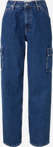 Calvin Klein Jeans Regular Cargojeans in Blauw: voorkant