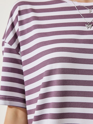 T-shirt oversize Happiness İstanbul en violet