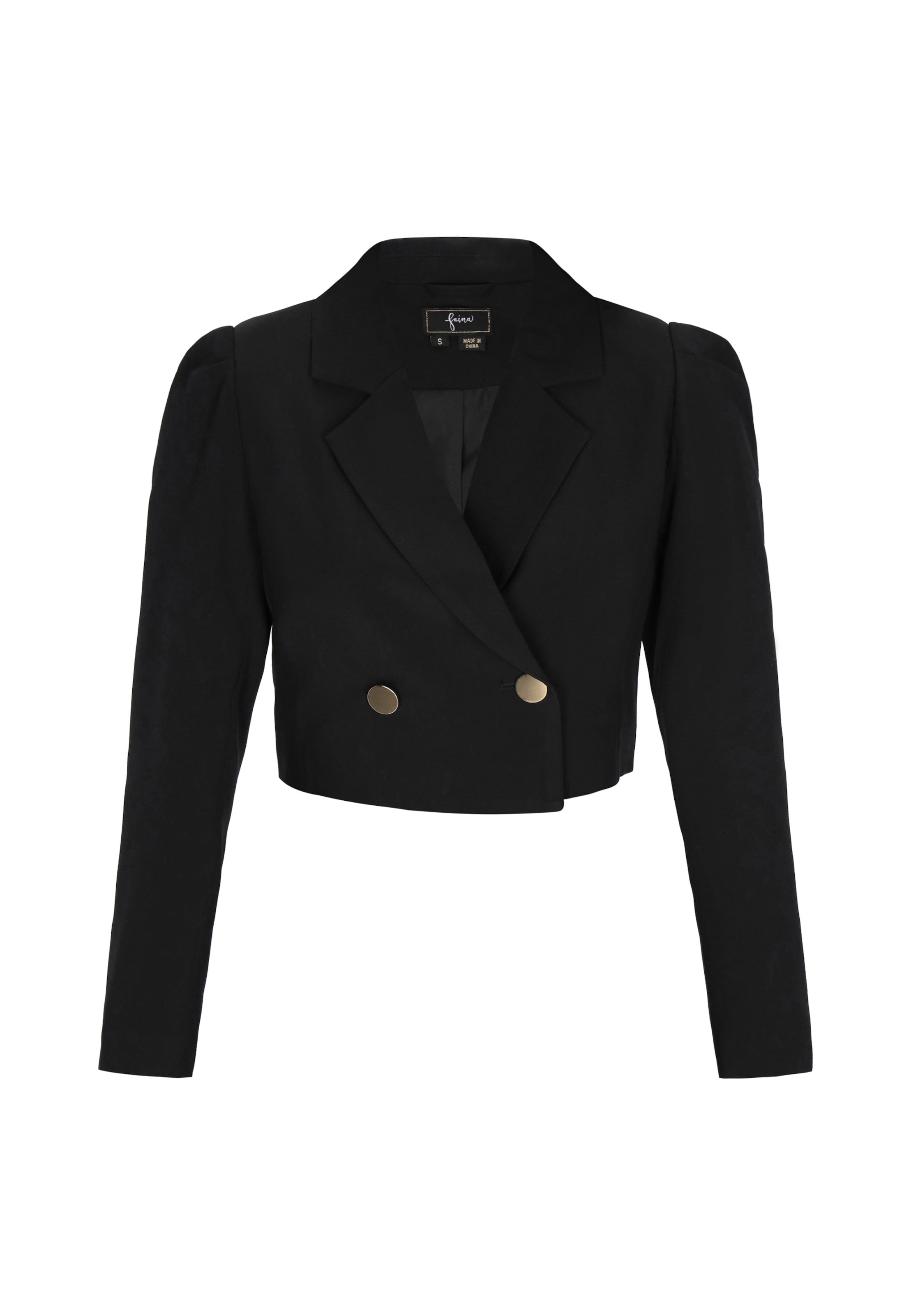 faina - Blazer en negro: frente