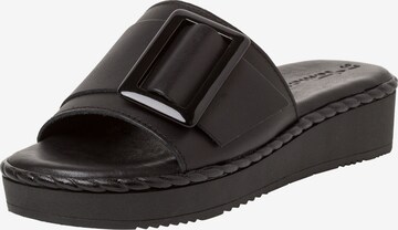 TAMARIS Mules in Black: front