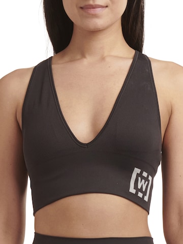 Wolford T-shirt Sport bh ' Shaping Athleisure ' in Zwart: voorkant