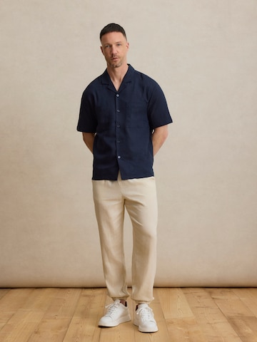DAN FOX APPAREL Regular fit Риза 'Leonard' в синьо