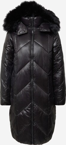 River Island Winter Coat in Black: front