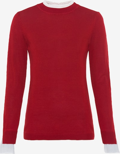 HALLHUBER Pullover in rot / weiß, Produktansicht