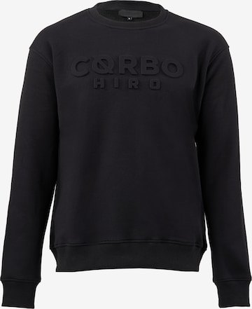 Cørbo Hiro Sweatshirt 'Kitano' in Zwart: voorkant