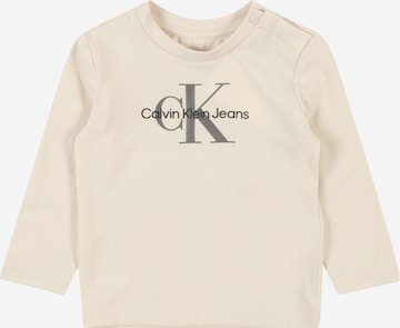 bēšs Calvin Klein Jeans T-Krekls: no priekšpuses