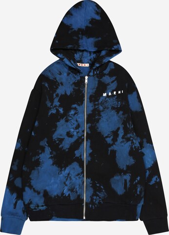 Marni Zip-Up Hoodie in Blue: front