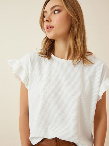 Camicia da donna di Happiness İstanbul in bianco: frontale