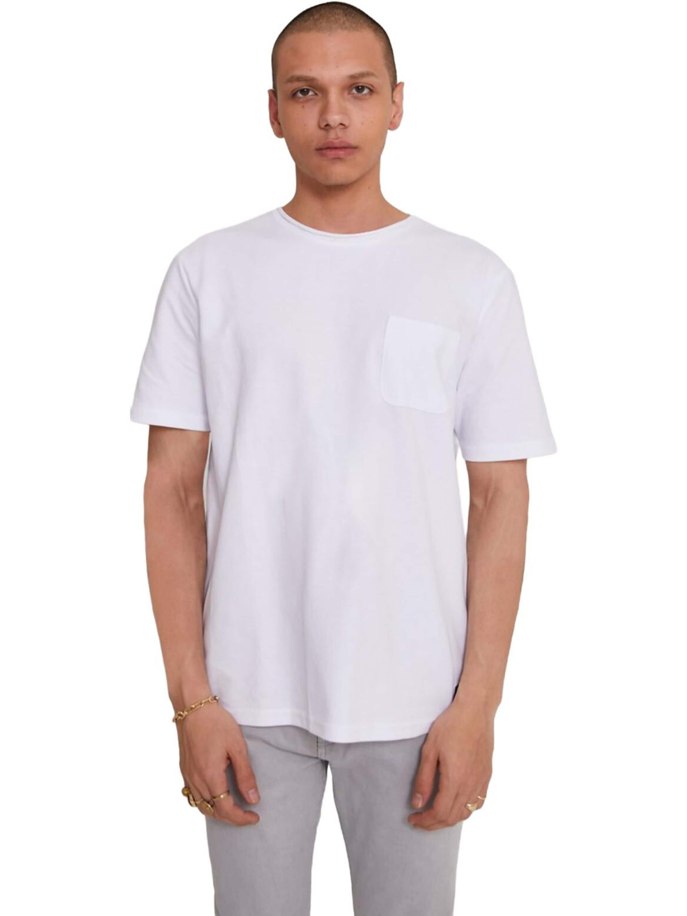 LTB Jeans Shirt 'Piqué T-Shirt'‌‌‌‌‌‌‌‌‌‌ in Weiß: Vorderseite