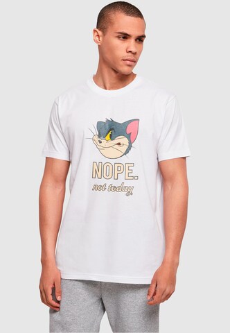 ABSOLUTE CULT T-Shirt 'Tom And Jerry - Nope Not Today' in Weiß: predná strana