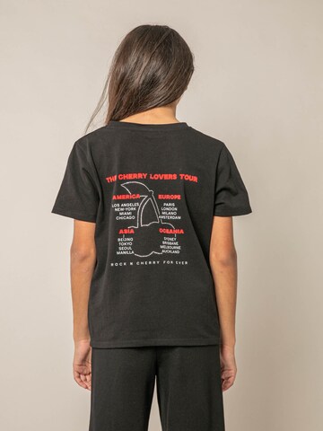 T-Shirt 'Rock Cherry' Deeluxe en noir