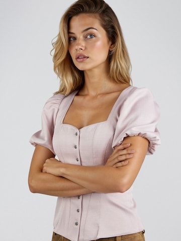 Blouse folklorique 'Herlingen' SPIETH & WENSKY en rose