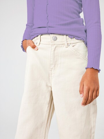 NAME IT Szeroka nogawka Spodnie 'Rose' w kolorze beżowy