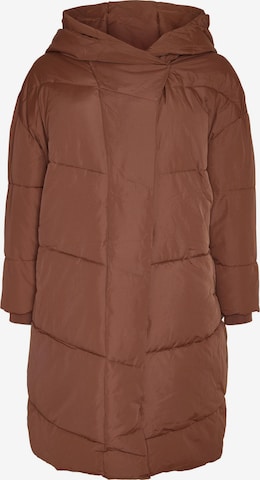 Manteau d’hiver 'Tally' Noisy May Curve en marron : devant