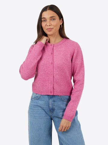 BRAVE SOUL Gebreid vest in Roze: voorkant