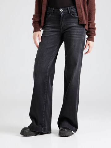 GARCIA Wide leg Jeans in Black: front