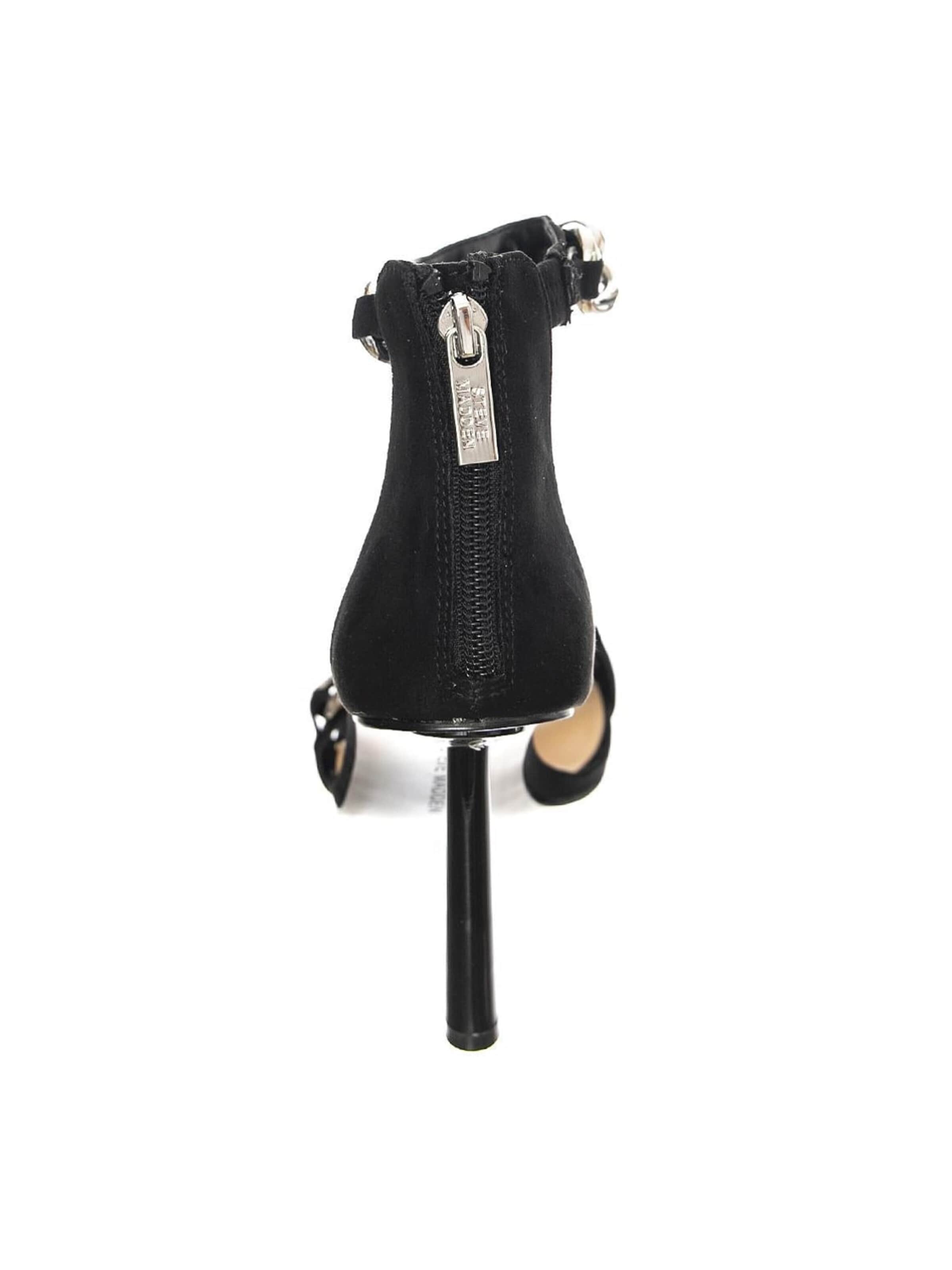 Sandalo 'Womens Joisted Black Sued Sandals' di STEVE MADDEN in nero