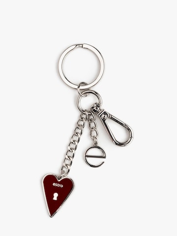 Estro Key Ring '2406' in Silver: front
