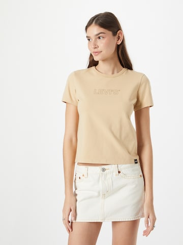 LEVI'S ® Shirts 'Graphic Rickie Tee' i beige: forside