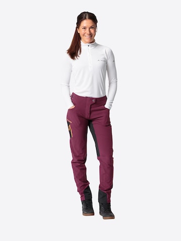VAUDE Regular Outdoor trousers 'Qimsa' in Red