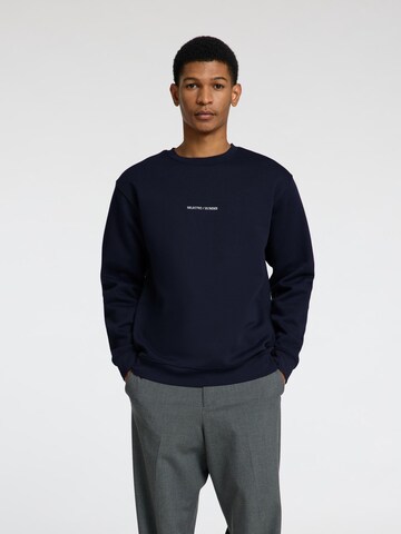 SELECTED Sweatshirt in Blau: Vorderseite