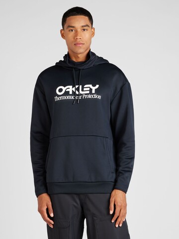OAKLEY Αθλητική μπλούζα φούτερ 'RIDER LONG 2.0' σε μαύρο: μπροστά