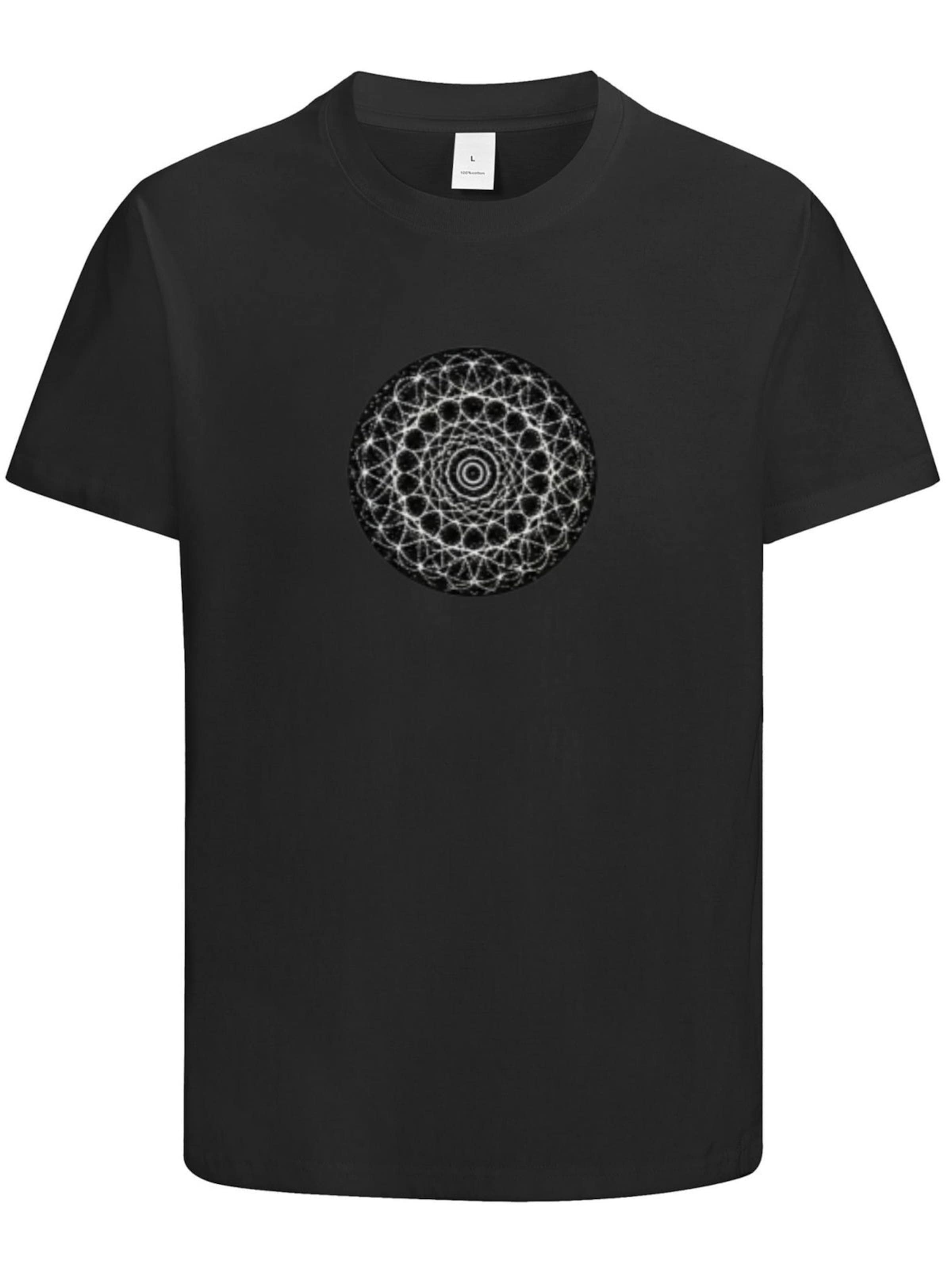 HUSKSWARE Shirt 'Grafik'‌‌‌ in Schwarz: Vorderseite