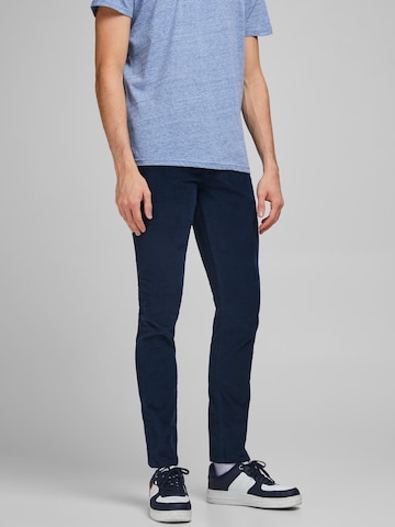 JACK & JONES Slimfit Broek 'Glenn' in Blauw: voorkant