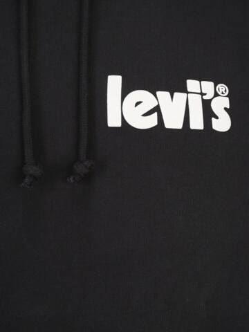 Levi's® Big & Tall Mikina 'Relaxed Graphic Hoodie' – černá