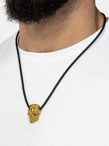SERASAR Necklace 'Skull' in Gold: front